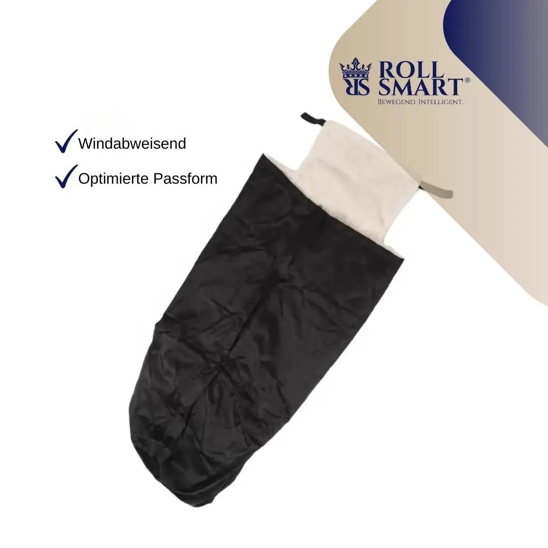 Wintersack halbhoch warm flauschig und ideal - Schwarz