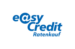 Blaues „e@sy Credit“ Logo mit „Netzwerk!“ darunter.