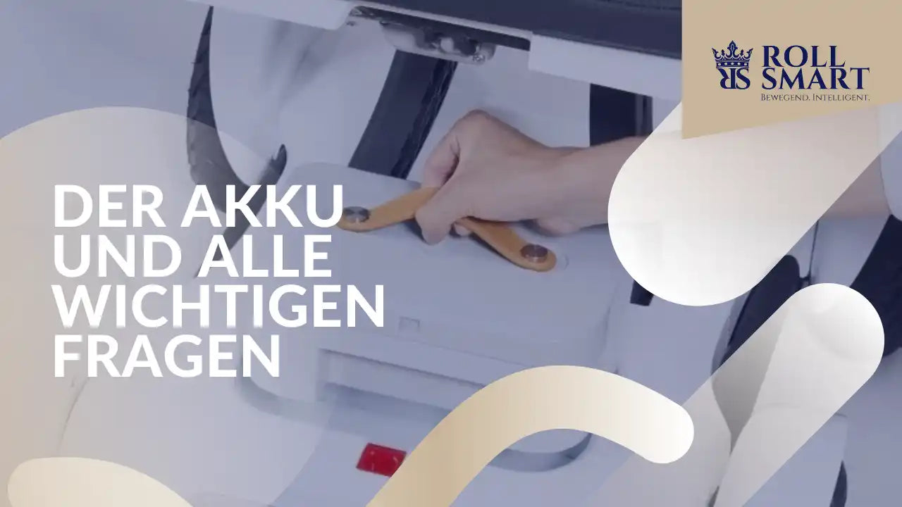 Eine Grafik mit Text und einem Logo, das über einem Hintergrundbild einer Person, die ein Gerät bedient, liegt.