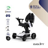 Roll smart evolift stufenlos höhenverstellbarer elektro-falt-rollstuhl