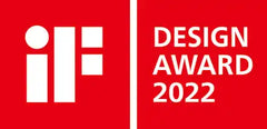 Rot und Weiß iF Design Award 2022 Logo.
